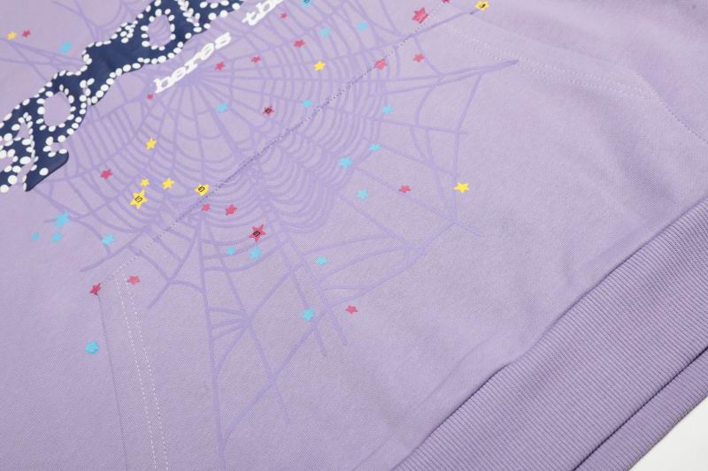 EM Sneakers Sp5der Hoodie & Sweatpant Set Acai Purple