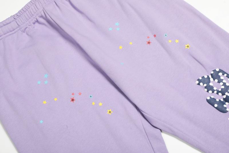 EM Sneakers Sp5der Hoodie & Sweatpant Set Acai Purple