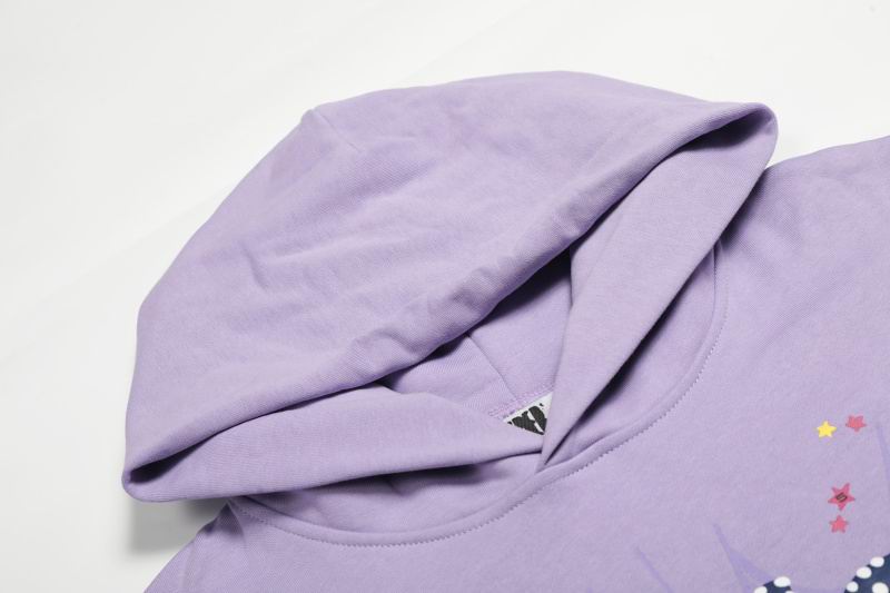 EM Sneakers Sp5der Hoodie & Sweatpant Set Acai Purple