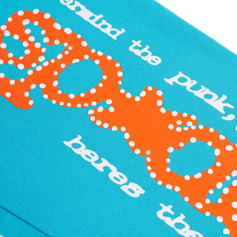 EM Sneakers Sp5der Punk V2 Cyan Sweatpants