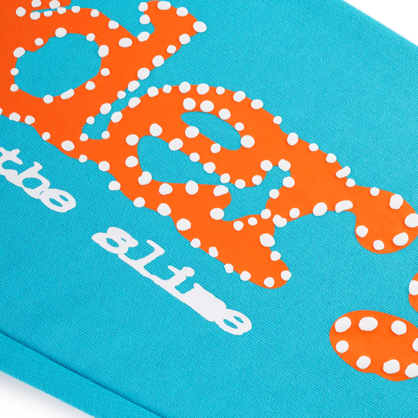 EM Sneakers Sp5der Punk V2 Cyan Sweatpants