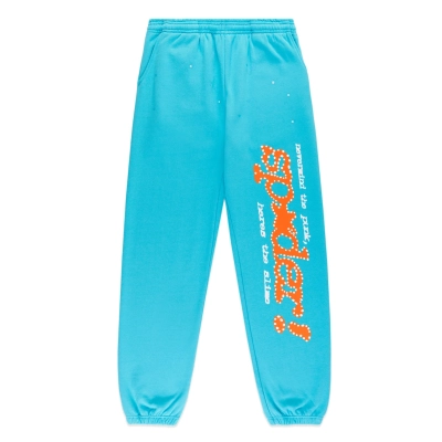 EM Sneakers Sp5der Punk V2 Cyan Sweatpants 01