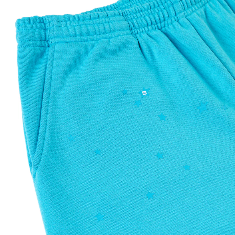 EM Sneakers Sp5der Punk V2 Cyan Sweatpants