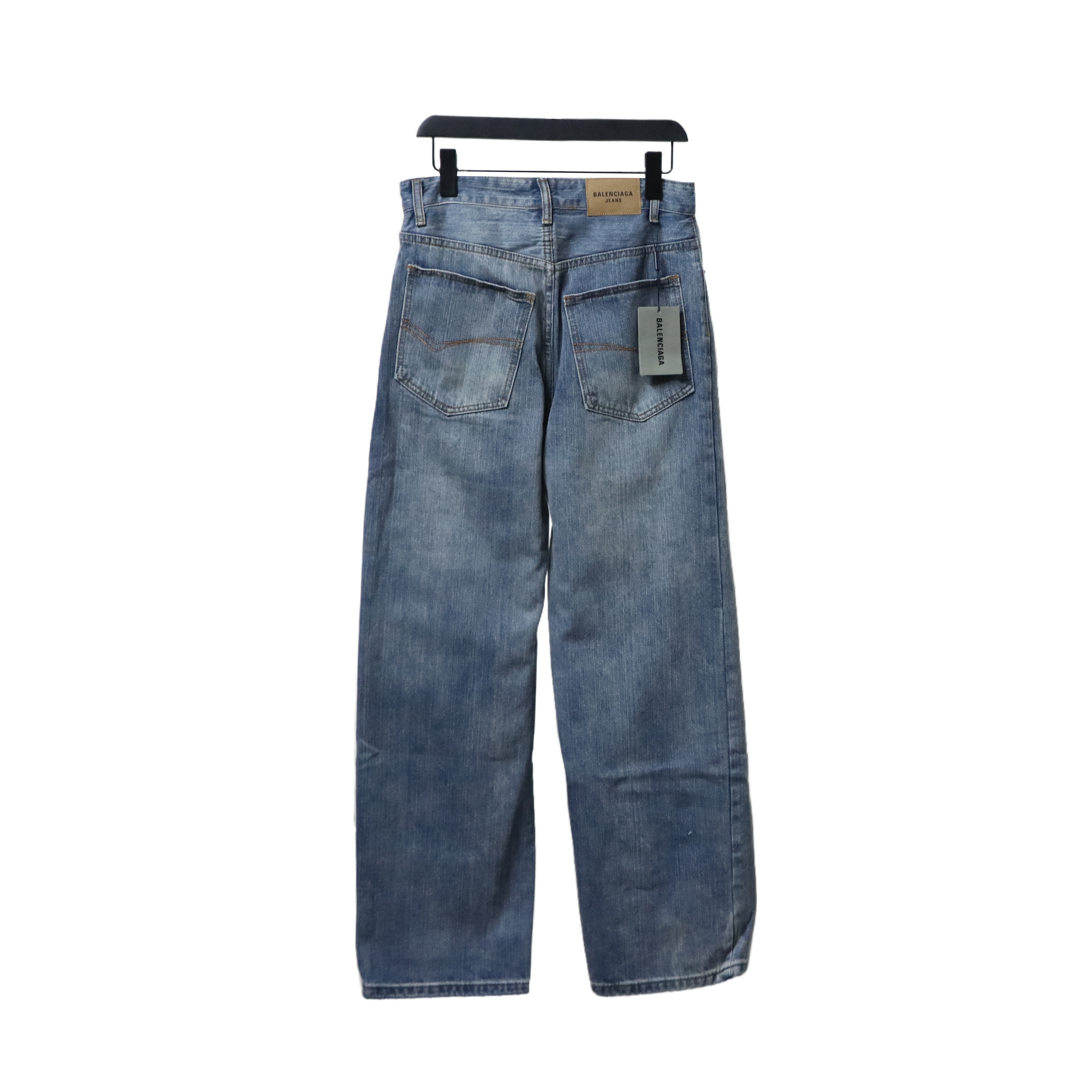 EM Sneakers Balenciaga Jeans Patched Molleton Blue