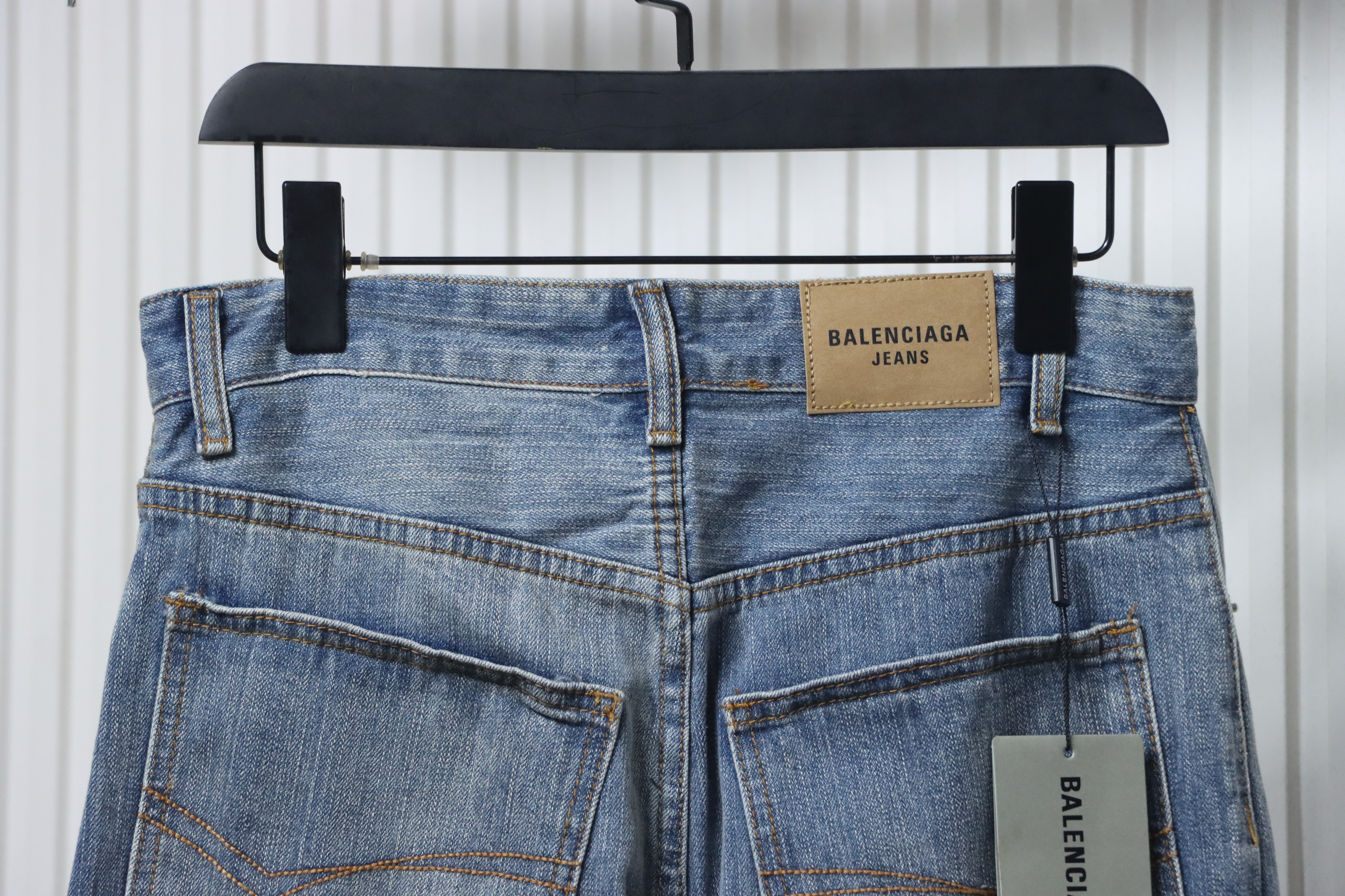 EM Sneakers Balenciaga Jeans Patched Molleton Blue