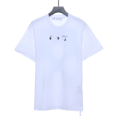 EM Sneakers Off-White Arrows Marker T-shirt White Blue 01