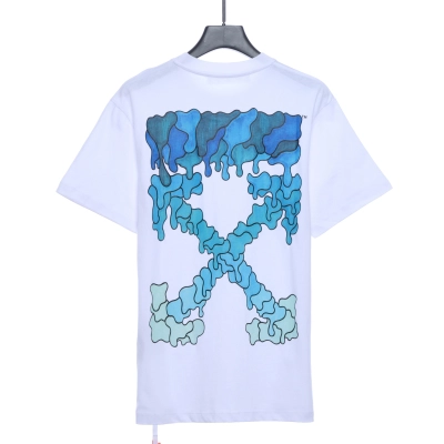 EM Sneakers Off-White Arrows Marker T-shirt White Blue 02