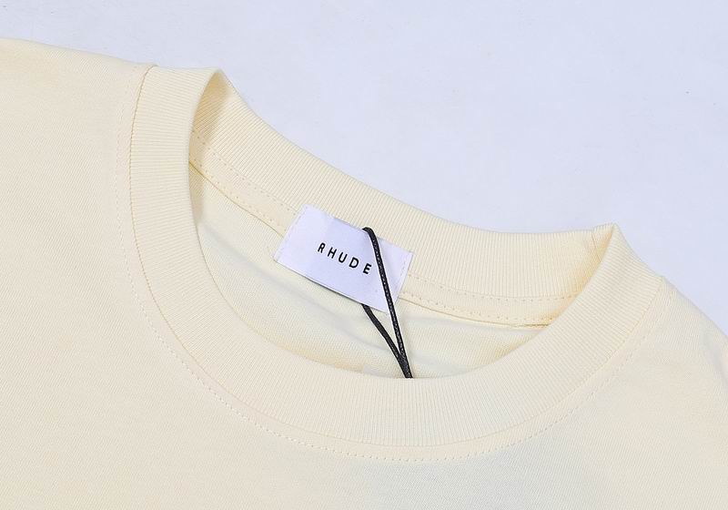 EM Sneakers Rhude T-shirt -50172 Black /White /Apricot