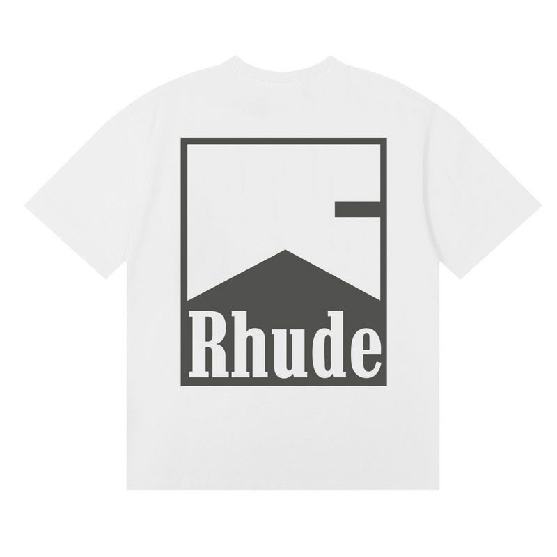 EM Sneakers Rhude T-shirt -50175 Black /White /Apricot