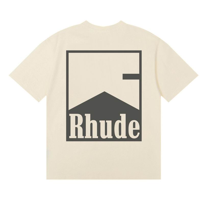 EM Sneakers Rhude T-shirt -50175 Black /White /Apricot