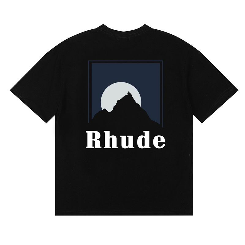 EM Sneakers Rhude T-shirt -50177 Black /White /Apricot