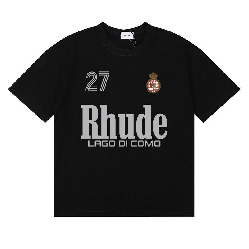 EM Sneakers Rhude T-shirt -50180 Black /White /Apricot