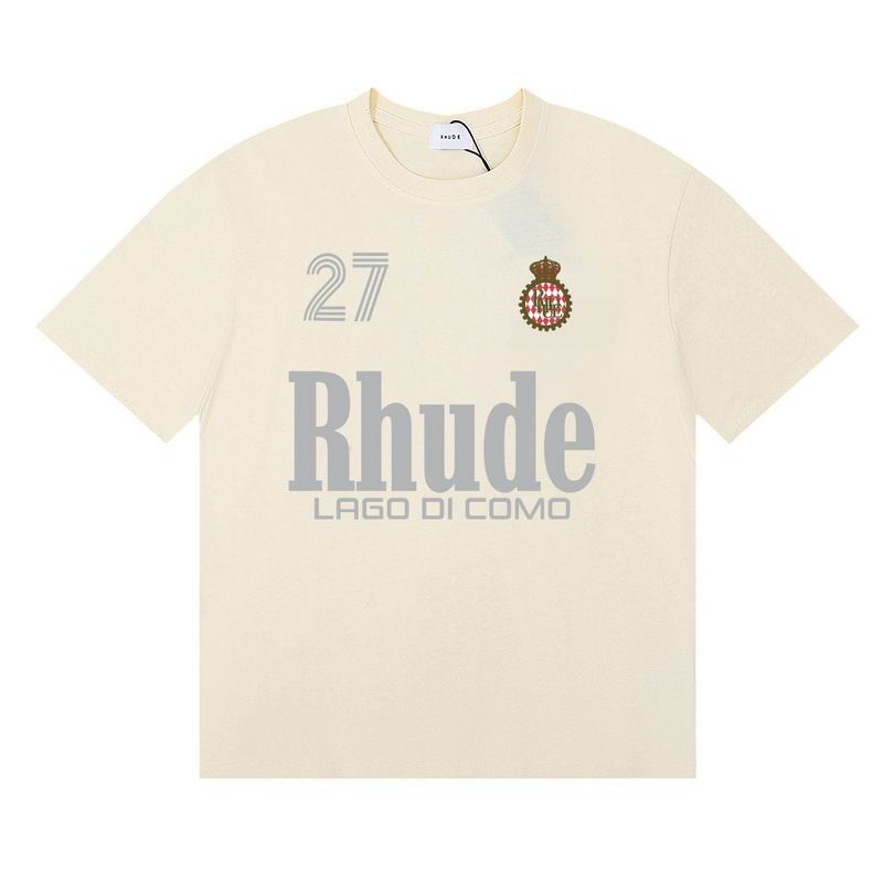 EM Sneakers Rhude T-shirt -50180 Black /White /Apricot