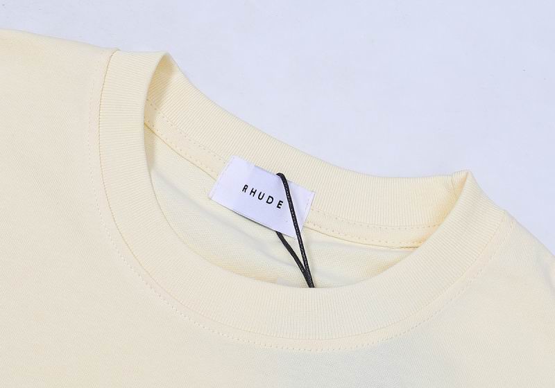 EM Sneakers Rhude T-shirt- 50183 Black /White /Apricot