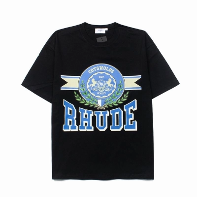 EM Sneakers Rhude T-shirt- 9603 Black 01
