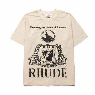 EM Sneakers Rhude T-shirt- 9603 Apricot 01