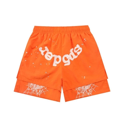 EM Sneakers Sp5der OG Web Double Layer Short Orange White 01