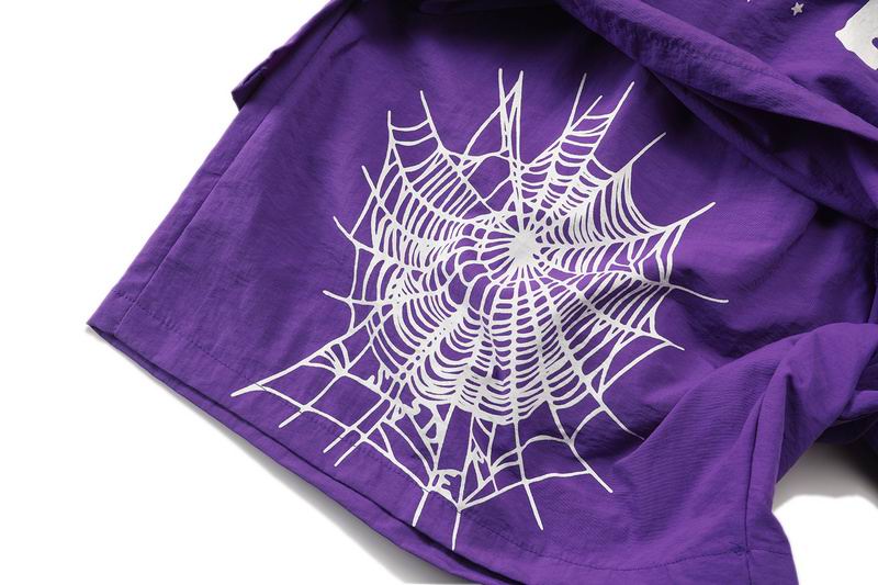 EM Sneakers Sp5der OG Web Double Layer Short Purple White