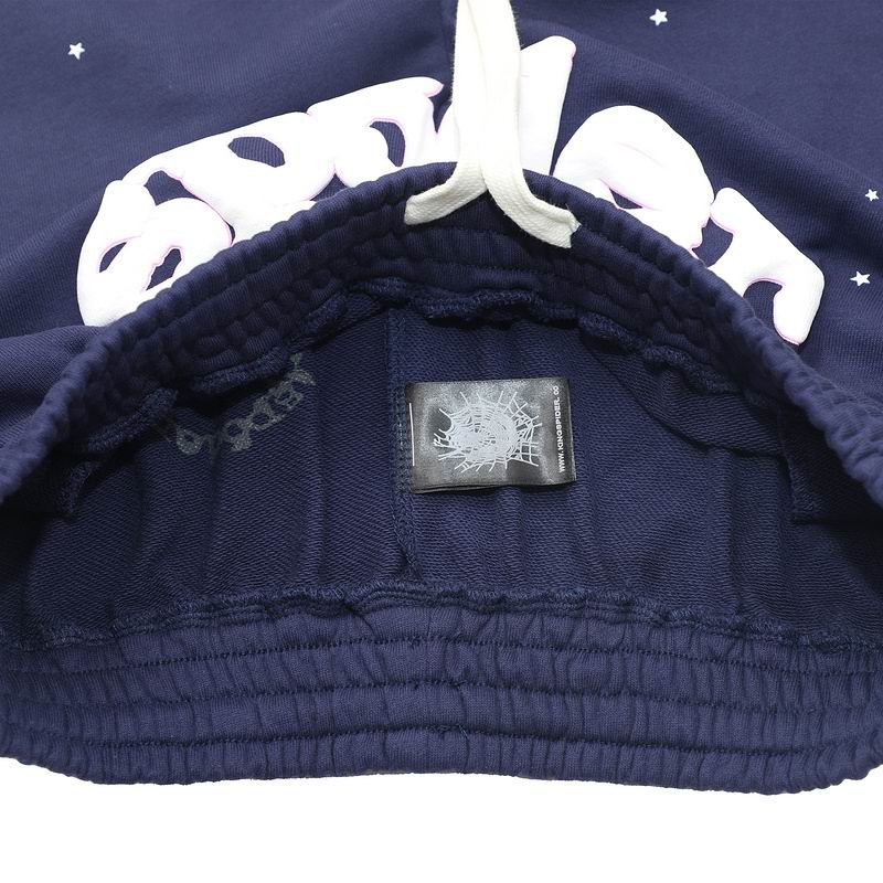 EM Sneakers Sp5der OG Web Logo Sweatshort Navy