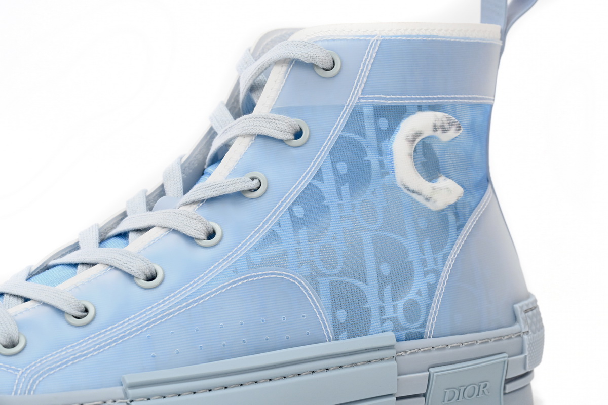 EM Sneakers Dior B23 High Top Daniel Arsham Light Blue