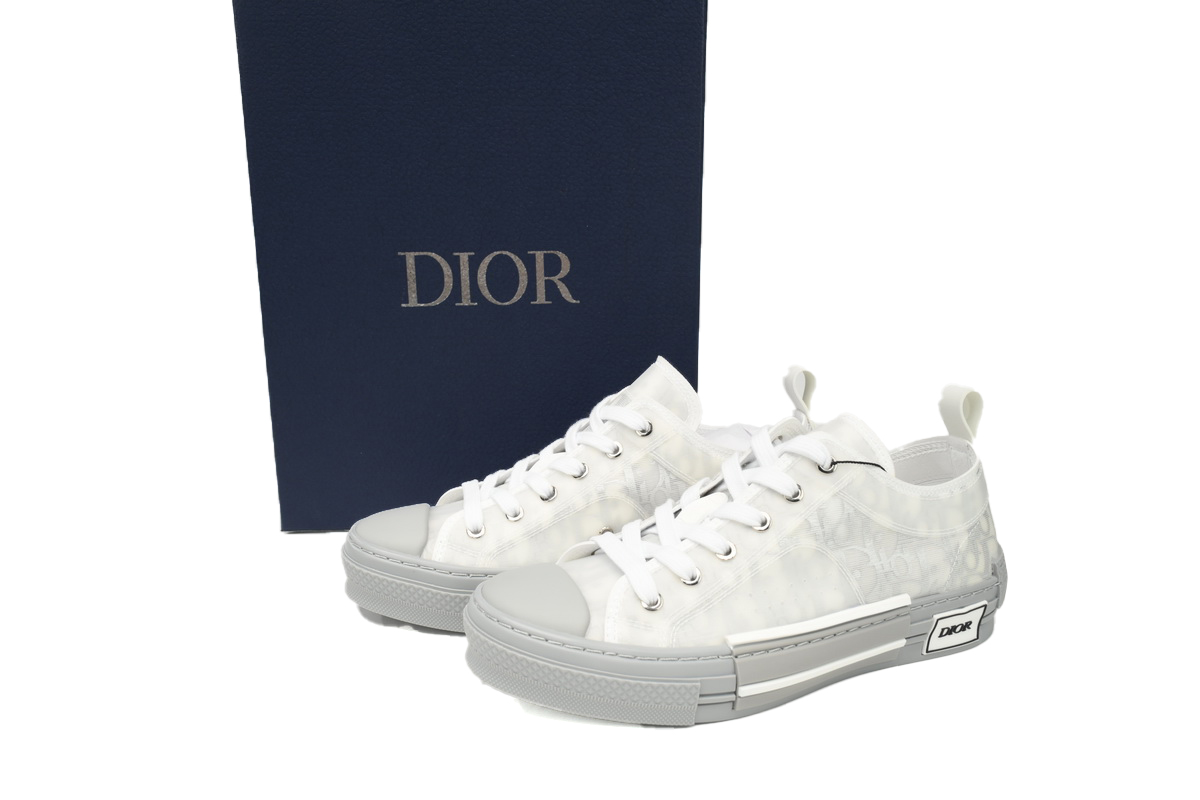 EM Sneakers Dior B23 HT Oblique Low Rank Silver Gray