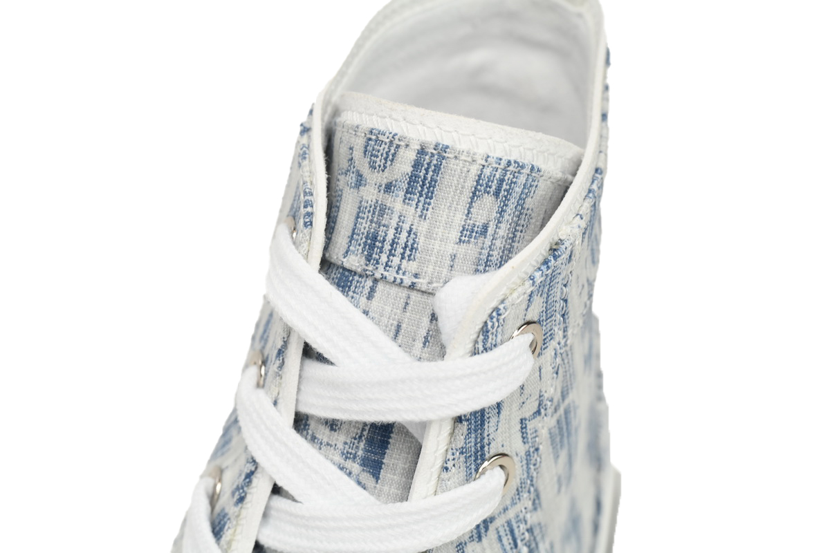 EM Sneakers Dior B23 HT Oblique Transparency Electric Embroidered Benim