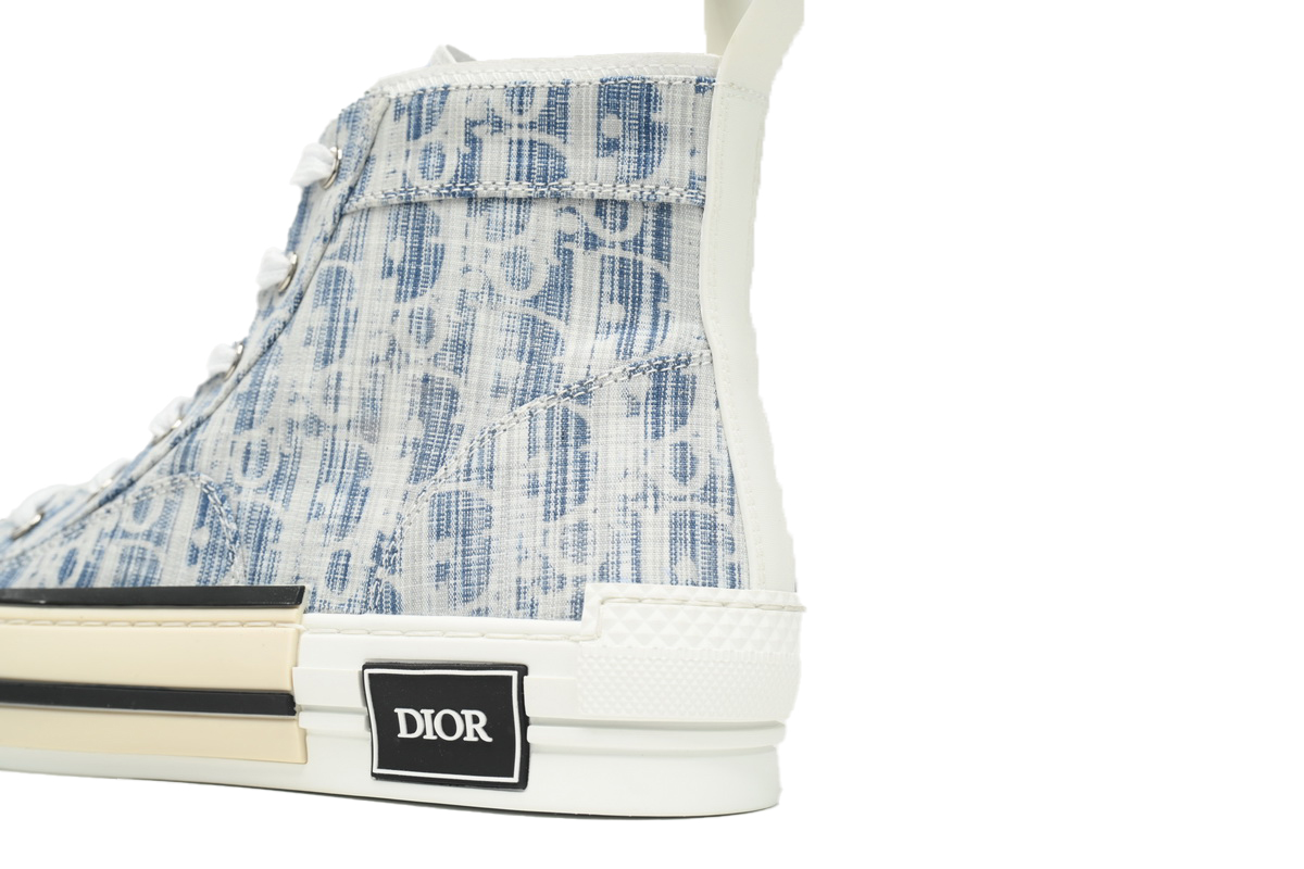 EM Sneakers Dior B23 HT Oblique Transparency Electric Embroidered Benim