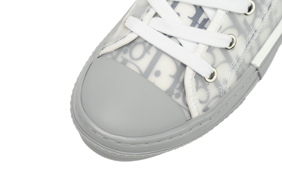 EM Sneakers Dior B23 HT Oblique Transparency High White Blue Gray
