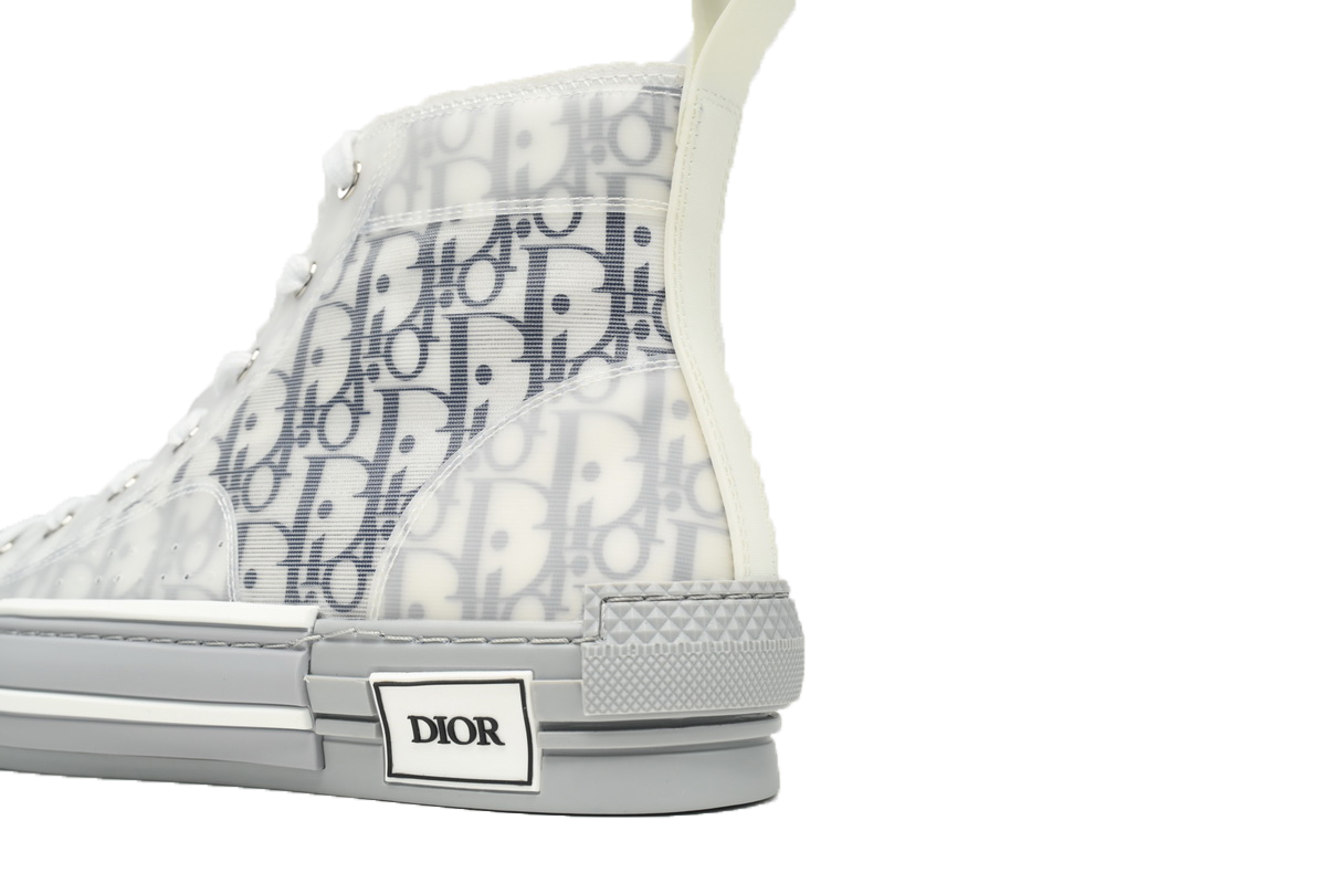 EM Sneakers Dior B23 HT Oblique Transparency High White Blue Gray