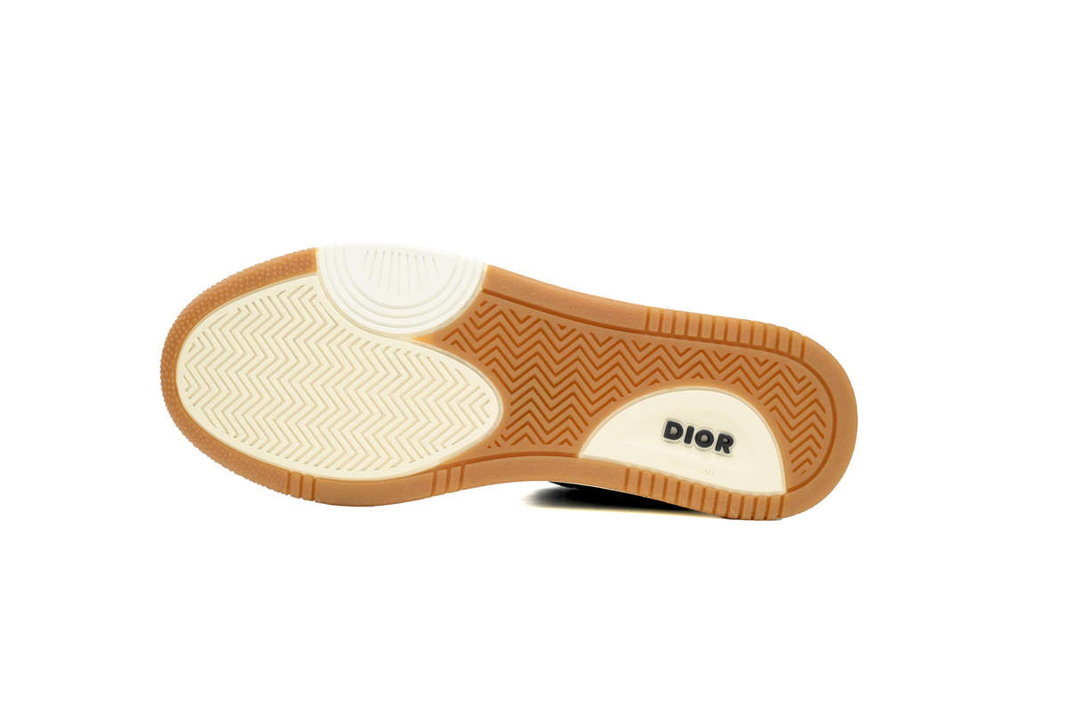 EM Sneakers Dior B27 High Black Beige White Black Dior Oblique Jacquard