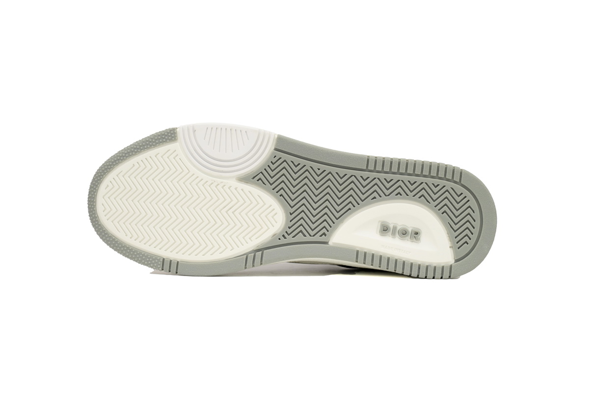 EM Sneakers Dior B27 Uptown Low-Top Sneaker White and Black Smooth Calfskin with White Dior Oblique Galaxy Leather