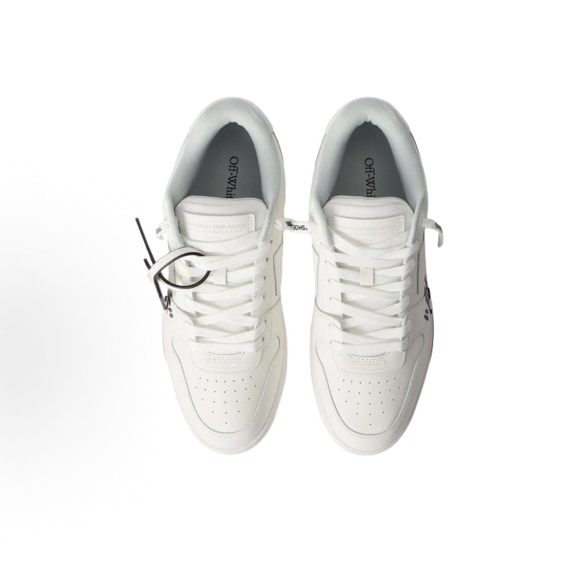 EM Sneakers OFF-WHITE Out Of Office OOO Low Tops For Walking White Black