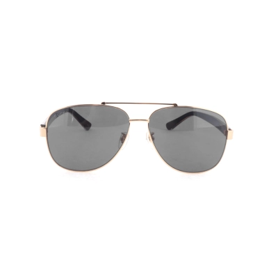 EM Sneakers Gucci Aviator Sunglasses with Red and Green Striped Frames /Gold Metal Frames /Grey Lenses 02