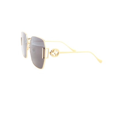 EM Sneakers Gucci Gold Tone Oversize Sunglasses Frame with "GG" Logo Accent 01