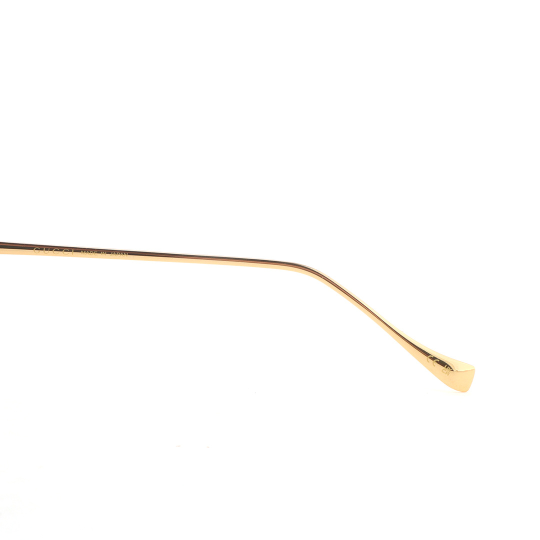 EM Sneakers Gucci Gold Tone Oversize Sunglasses Frame with "GG" Logo Accent