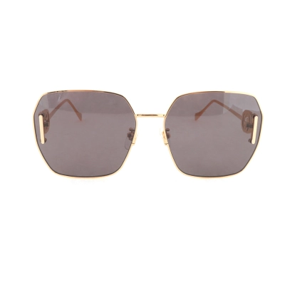 EM Sneakers Gucci Gold Tone Oversize Sunglasses Frame with "GG" Logo Accent 02