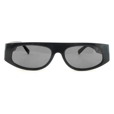 EM Sneakers GUCCI Rectangular-frame Acetate Sunglasses Black Gold 02