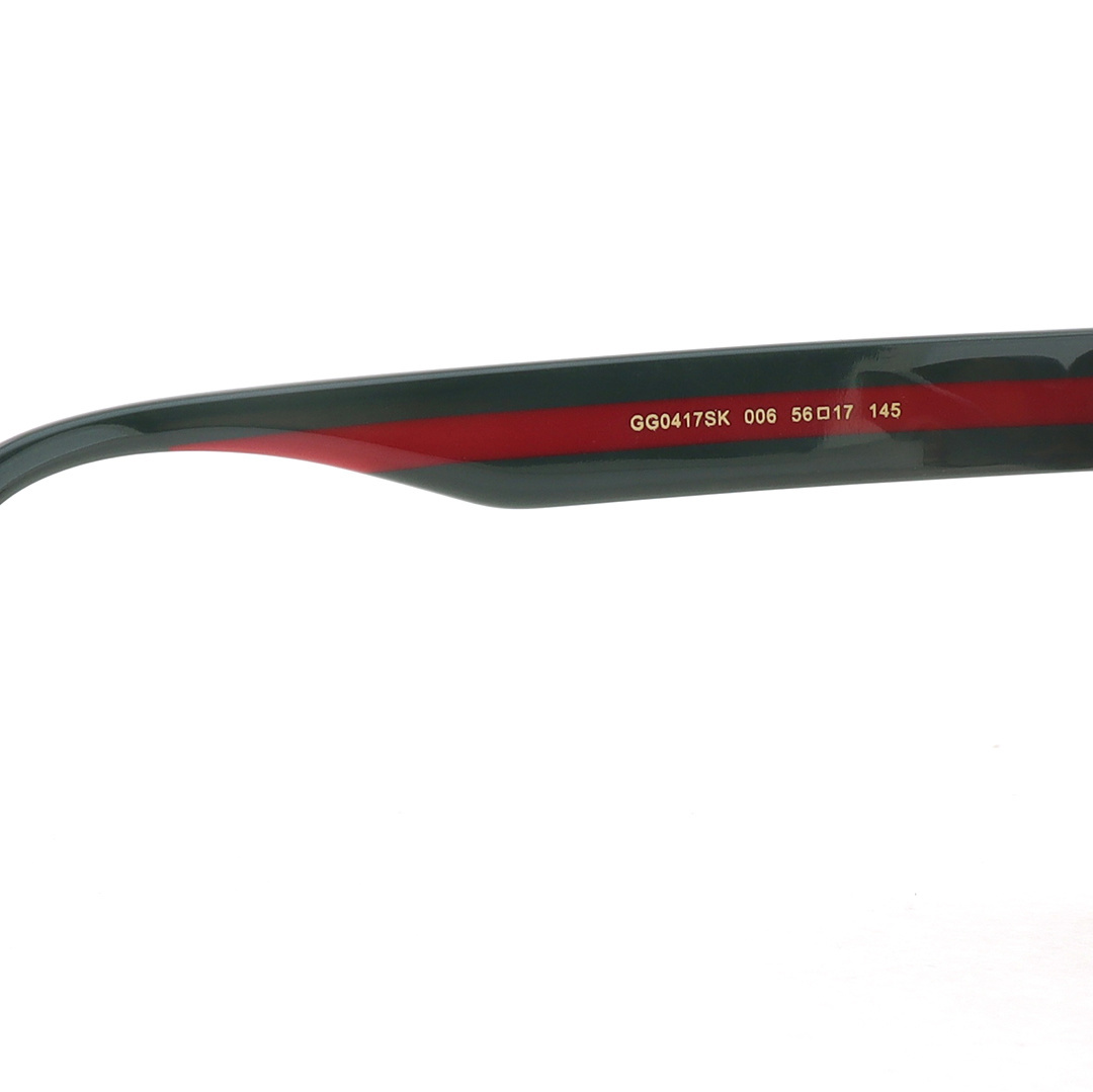 EM Sneakers Gucci Red and Green Ribbon Square-framed Sunglasses /Tortoiseshell Frame