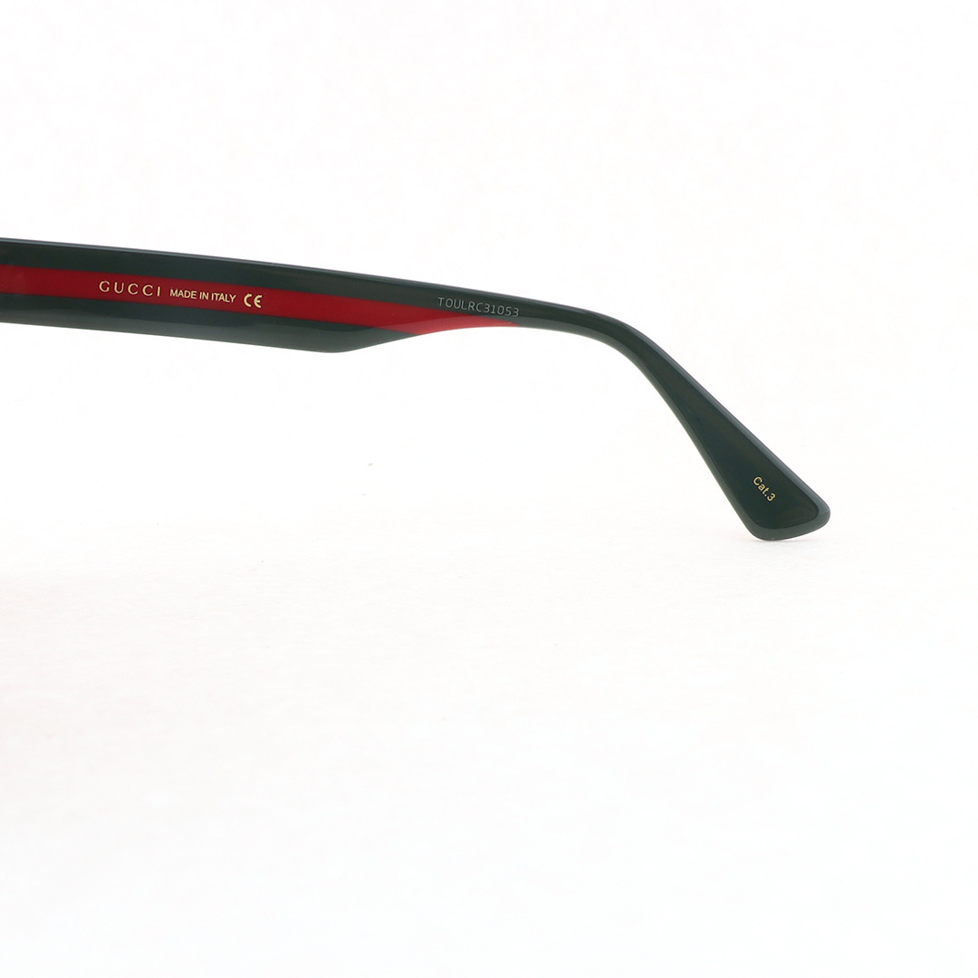 EM Sneakers Gucci Red and Green Ribbon Square-framed Sunglasses /Tortoiseshell Frame