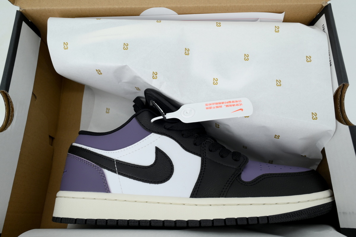 EM Sneakers Air Jordan 1 Low Night Purple Thunder