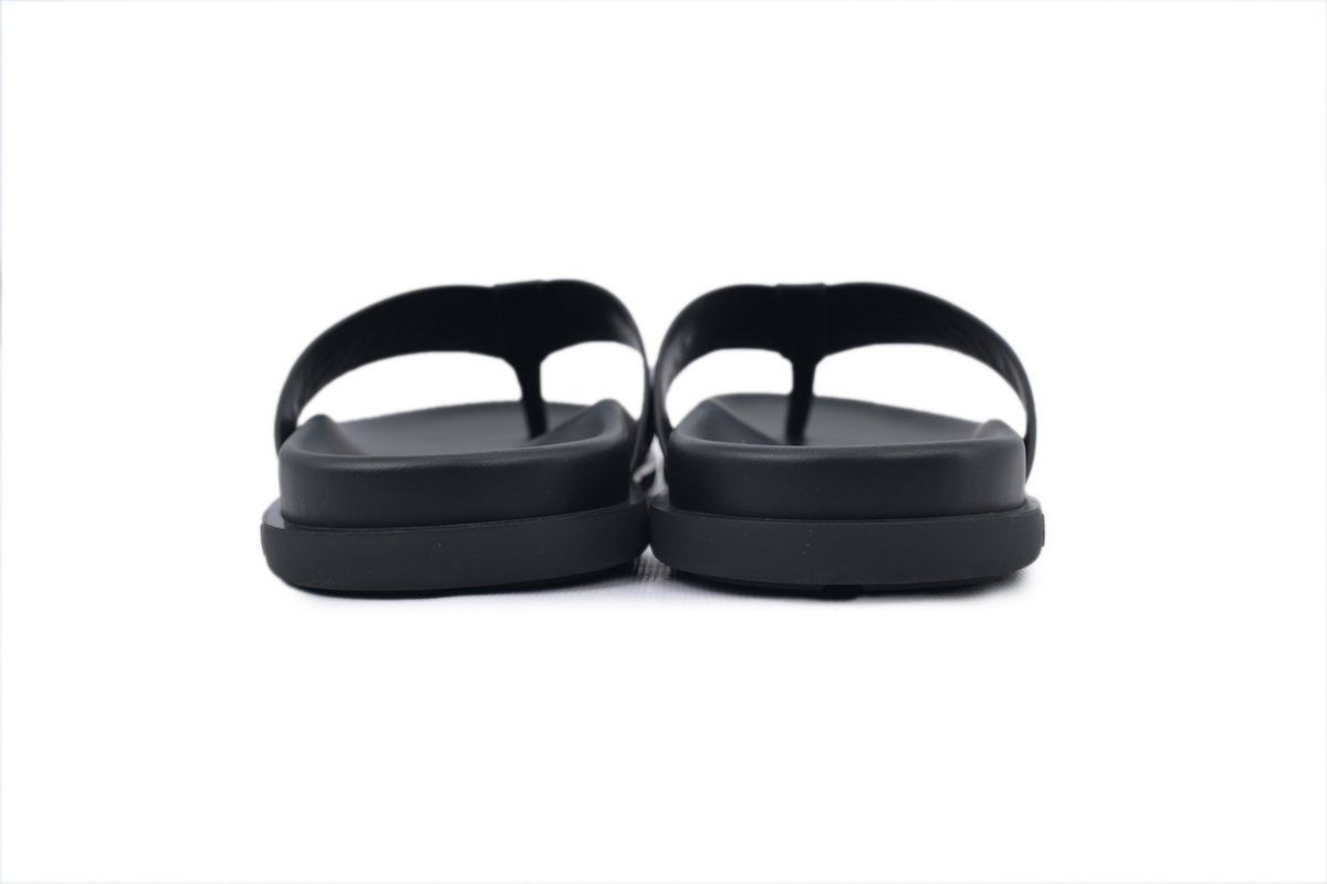 EM Sneakers Louis Vuitton LV Mirabeau Thong Slides-The Leather Surface Is Completely Black