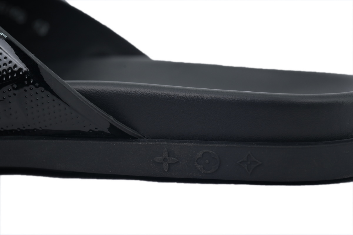 EM Sneakers Louis Vuitton LV Mirabeau Thong Slides-The Leather Surface Is Completely Black