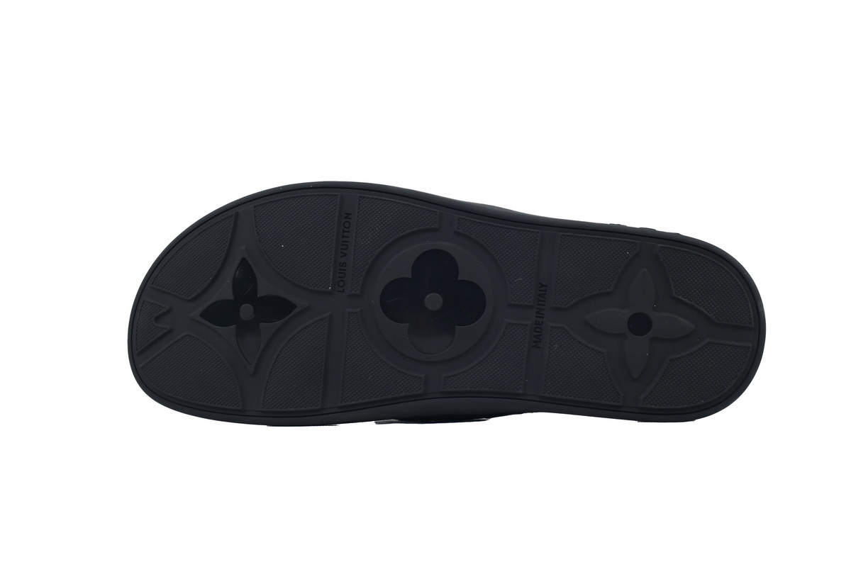 EM Sneakers Louis Vuitton LV Mirabeau Thong Slides Net Black