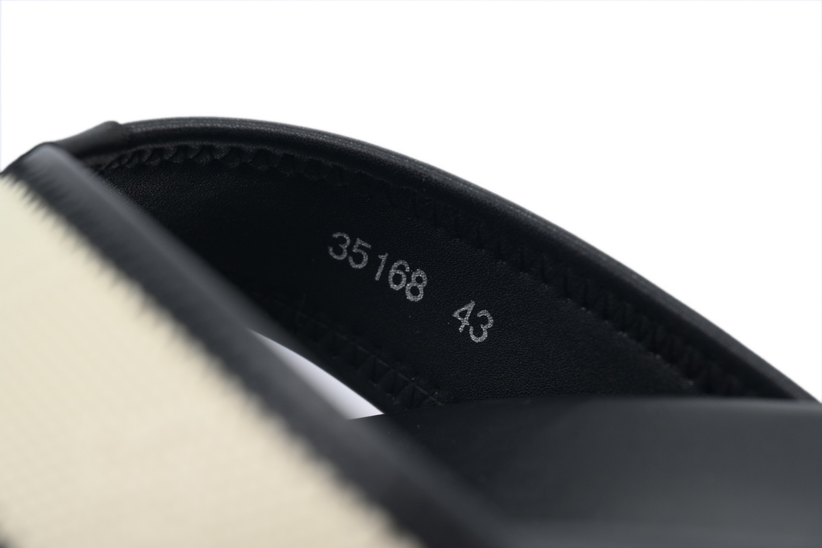 EM Sneakers Louis Vuitton LV Mirabeau Thong Slides-Net Surface Beige