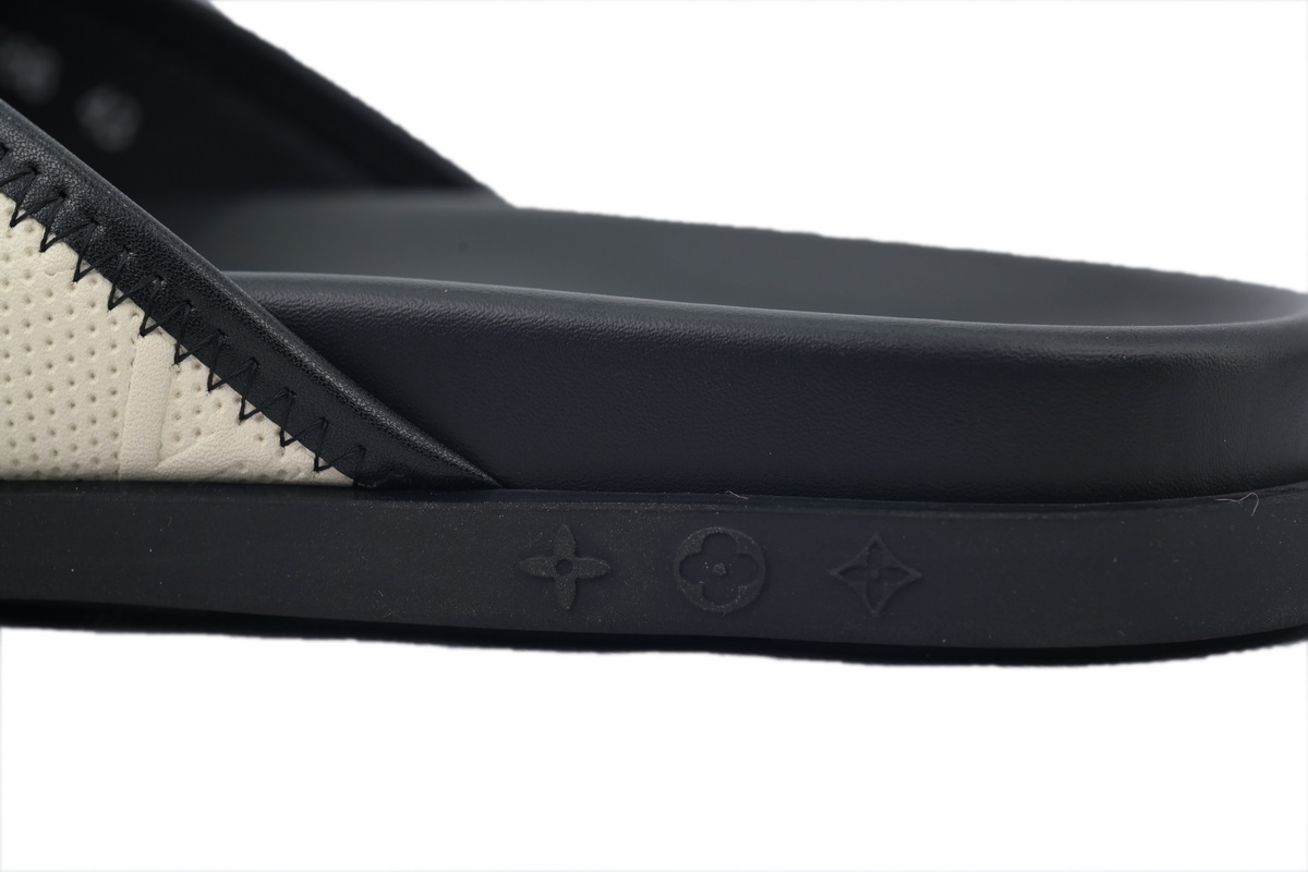 EM Sneakers Louis Vuitton LV Mirabeau Thong Slides-Net Surface Beige