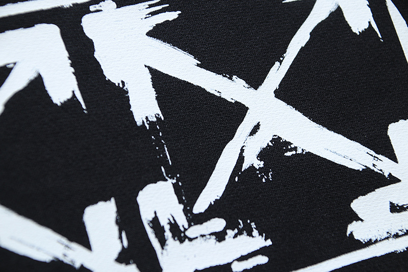 EM Sneakers OFF-WHITE Arrow Graffiti Arrow Print Shorts Black & White