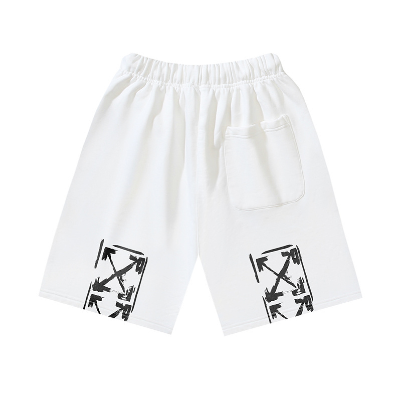 EM Sneakers OFF-WHITE Arrow Graffiti Arrow Print Shorts Black & White