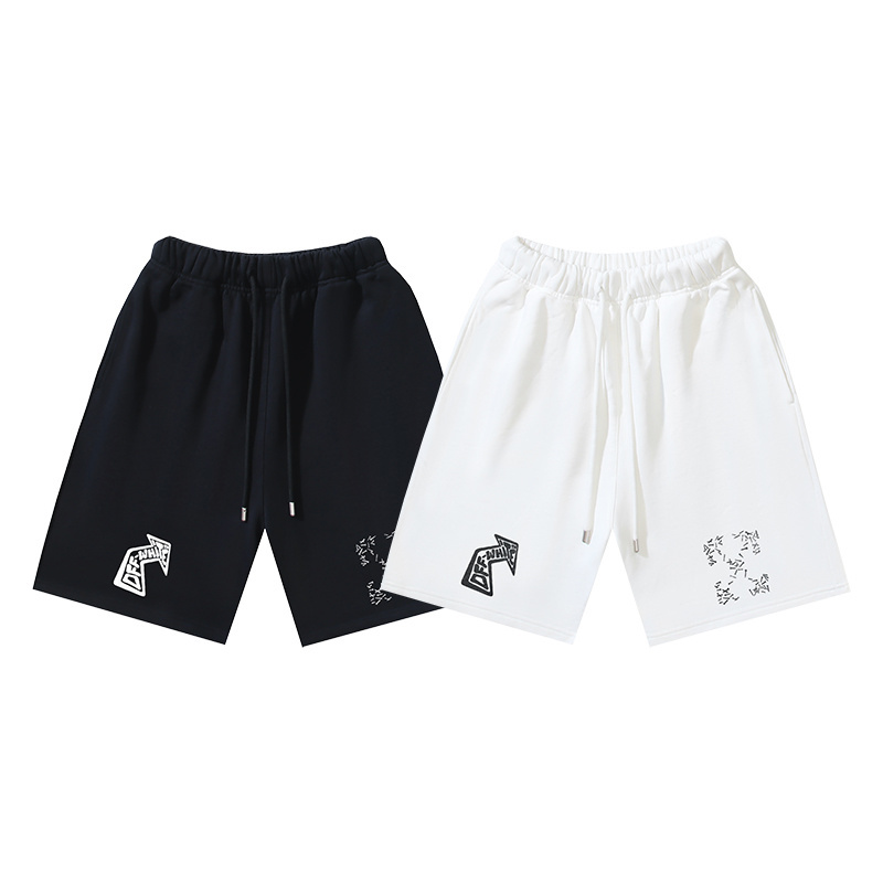 EM Sneakers OFF-WHITE Screw Print Shorts Black & White