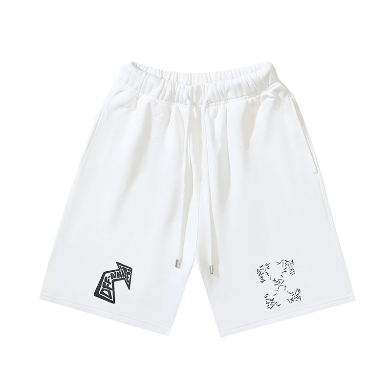 EM Sneakers OFF-WHITE Screw Print Shorts Black & White