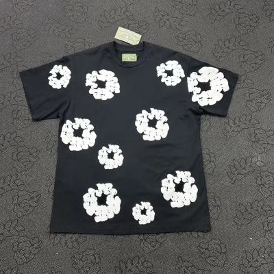 EM Sneakers Denim Tears The Cotton Wreath T-Shirt Royal Black-DTT09 01